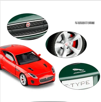 1: 32 Jaguar grynas elektrinių automobilių lieti automobilio modelio, šešių atidaryti acousto-regos modelis žaislas automobilis vaikų žaislas gimtadienio, naujųjų metų, žaislai