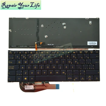 Nešiojamas klaviatūros Asus ZenBook 3 UX390UA UX390 Kanados prancūzijos standartas PLG su apšvietimu, Tamsiai Mėlyna ASM16B9 OKN0 UW1CB12