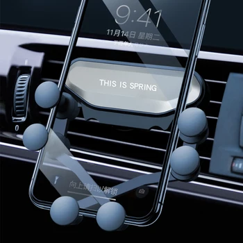 Universaliųjų Gravitacija Automobilinis telefono Laikiklis, Automobilinis Oro Angos Mount Automobilinis Laikiklis iPhone 