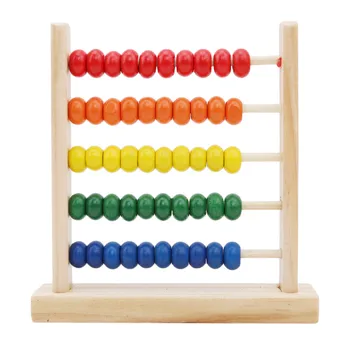 Spalvingas Medinis Abacus Matematikos Žaislas Numerių Skaičiavimo Karoliukai Abacus Montessori Žaislai Vaikams Mokytis Švietimo Matematikos Žaislai