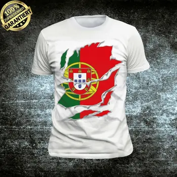 2019 Mados Portugalija T-Shirt Portugalflagge Porto Lissabon Futbolininkas, Sporto Unisex Tee