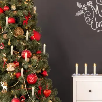 LED baterija Žvakė su ne liepsna Taikymo Kalėdų, vestuvių, Šeimos susibūrimo Gimtadienio Švenčių decoratio
