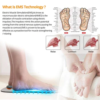 Dešimtys fisioterapia foot massager kilimėlis massageador te raumenų Elektros EMS Sveikatos Priežiūros atsipalaidavimo terapia fisica masažas salud