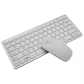 2,4 GHz, USB klaviatūros ir pelės combo tikslumo pelės rinkinys-ultra plonas, kompaktiškas nešiojamas PC, kompiuterių, kompiuterio, nešiojamojo kompiuterio