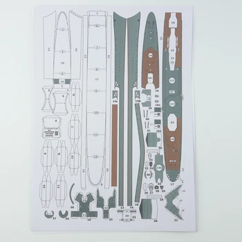 Popieriniai laivai, 1:400 3D Japonijos Eskadrinis minininkas Shimakaze Laivas, Valtis, Popieriniai Surinkti Rankų Darbo Dėlionė 