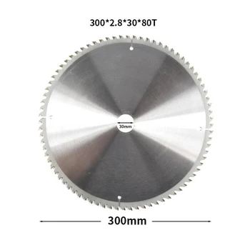 300mm 80 Dantų Karbido Legiruotojo Plieno pjovimo Ašmenų Diskas, Skirtas Medienos ir Aliuminio Metalo ir Medienos apdirbimo Rotaciniai Įrankiai