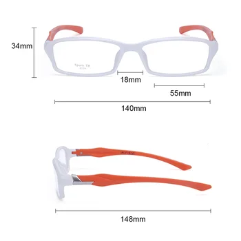 CUBOJUE sports Mens Akinius Rėmo TR90 akinių rėmelius moterų ultra light recepto akiniai trumparegystė dioptrijomis optinių akinių