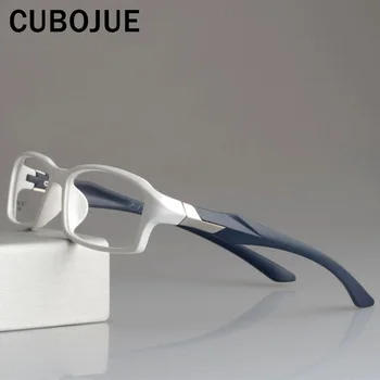 CUBOJUE sports Mens Akinius Rėmo TR90 akinių rėmelius moterų ultra light recepto akiniai trumparegystė dioptrijomis optinių akinių
