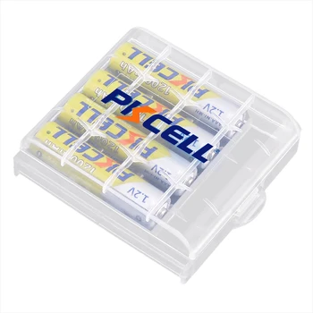 4pcs PKCELL 1.2 V AAA Baterija 1200mAh NI-MH Įkraunamos aaa Baterijos su 1PC Baterija lango turėtojas Žibintuvėlį Žaislai Mikrofonas