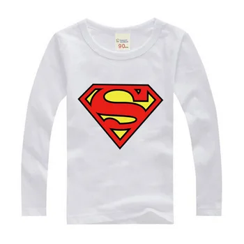Vaikų marškinėliai, skirti Berniukui, Mergina Tees Drabužių Avenger Berniukai Herojus ilgomis Rankovėmis marškinėliai Drabužių Supermenas Berniukų Mergina Viršūnes Vaikams Drabužių