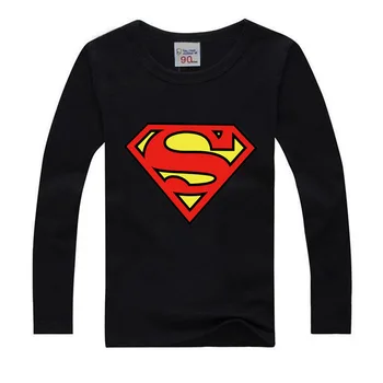 Vaikų marškinėliai, skirti Berniukui, Mergina Tees Drabužių Avenger Berniukai Herojus ilgomis Rankovėmis marškinėliai Drabužių Supermenas Berniukų Mergina Viršūnes Vaikams Drabužių