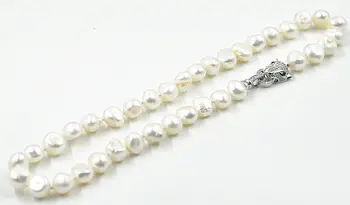 KARŠTO Naujas gražus NAUJAS 12-13mm pietų jūros Balta baroko perlas karoliai 18