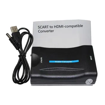 1080P HDMI į HDMI suderinamus Vaizdo Garso Keitiklis su Įkrovimo Adapterio Kabelis Sky Box DVD, STB Paketas, 1 RCA