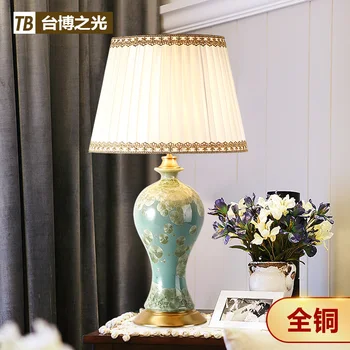 Variniai stalo lempa, miegamojo, naktį lempos, Jingdezhen keramikos lempos, prabanga, papuošti led lempos kambarį WJ121315