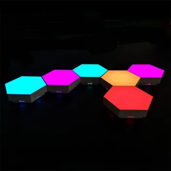 RGB Quantum Lempos Modernus Prisiliesti Šviesos prisilietimams Jautrus LED Apšvietimas Naktį Žibintai Modulinės Naktį LED Lempos Magnetinių 