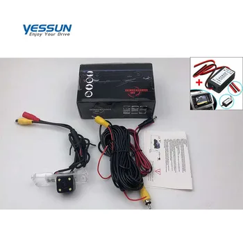 Yessun CCD Galinio vaizdo Kamera SEAT Leon 1P 5F MK2 MK3 2006~2017 Stovėjimo Atvirkštinio Atsarginės 4 LED vaizdo KAMERA Automobilio licencijos plokštė