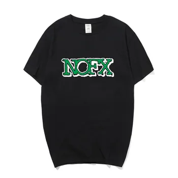 Muzika Punk Rock NOFX T Marškinėliai Vyrams Hip-Hop Trumpas Rankovės O Kaklo Medvilnės Žmogus T-Shirt Cool Juokinga LH-075