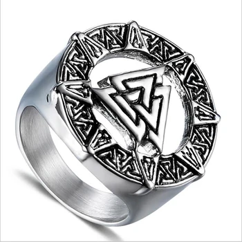 Žiedai, Papuošalai Šiaurės Vikingų Trikampiai Celtics Mazgas Žiedas Viking Trikampis Rune Amuletas Vyrų Žiedas Papuošalai