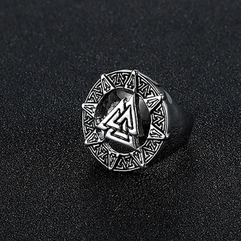 Žiedai, Papuošalai Šiaurės Vikingų Trikampiai Celtics Mazgas Žiedas Viking Trikampis Rune Amuletas Vyrų Žiedas Papuošalai