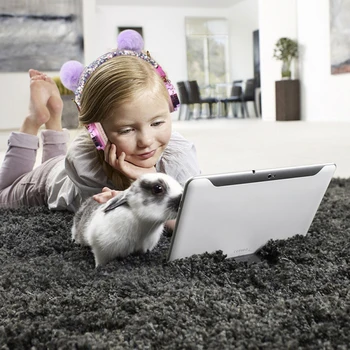 Vaikų Dovana Ausinės Pliušinis Kačių Ausys Mobilusis Kompiuteris Universalus Ausinėms Mobiliojo Telefono Gamer Ausines Xiaomi 