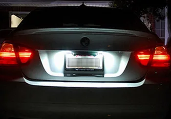 ANGRONG 2X Canbus LED Skaičius Licenciją Plokštelės Šviesa galiniai Žibintai, Automobilių Stilius BMW E39 E60 E61 M5 F10 F11 F25 F30 F31