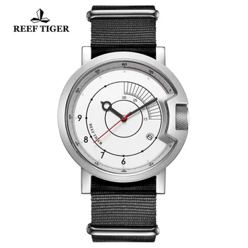 2021 Rifas Tigras/RT Naujo Dizaino Paprastas laikrodis Vyrų Nailono Diržas Vandeniui Kariniai Laikrodžiai, Prabangūs visiškai Automatinis Laikrodžiai RGA9035