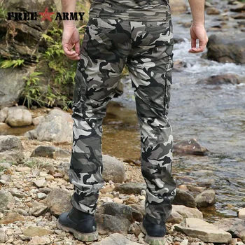 Krovinių Kelnės darbo drabužiai, VYRIŠKI Millitary Drabužių Tactical Kelnes Vyrų Kovoti su Kamufliažas Armijos Stiliaus Camo Green Kelnių Plius Dydis 40