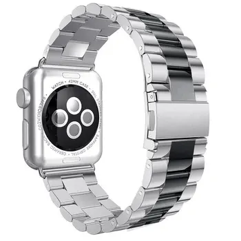 Nerūdijančio plieno dirželis apple watch band 5 44mm 40mm Nuorodą apyrankę montre riešo diržas metalo iwatch band serijos 6 3 4 38mm 42mm
