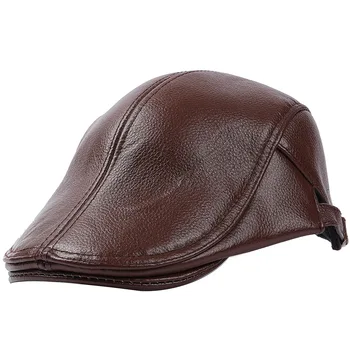 XiaoMi mijia odos skrybėlę vyrų rudens ir žiemos patogus, kvėpuojantis prakaitas sugeriančios mados atsitiktinis odos skrybėlę bžūp