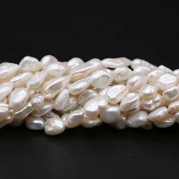 Didmeninė Natūralus Baroko Perlas Zawalcowany Nereguliarus Baltųjų Perlų Papuošalai Priėmimo 