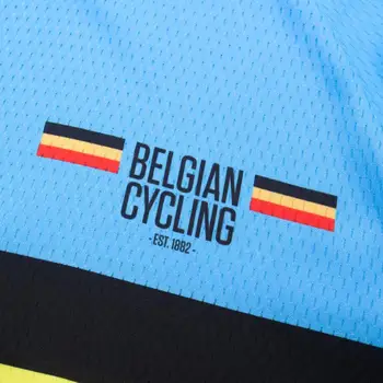 2020 Pro Cycling Drabužių Komanda Belgijos Dviračių Džersis Quick Dry Dviračių Drabužius Mens Vasarą Komanda Dviračių Megztiniai 9D Dviračių Šortai Rinkinys