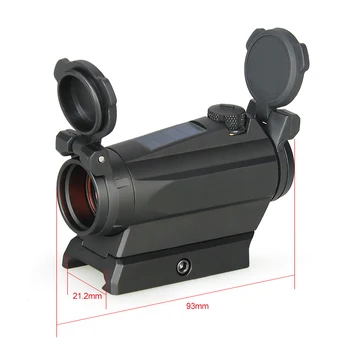 PPT taktinis airsoft accessories 1x20MM Kompaktiškas Red Dot taikymo sritis Akyse 2MOA Saulės Energijos Žvilgsnio pneumatinius Medžioklės GZ2-0126