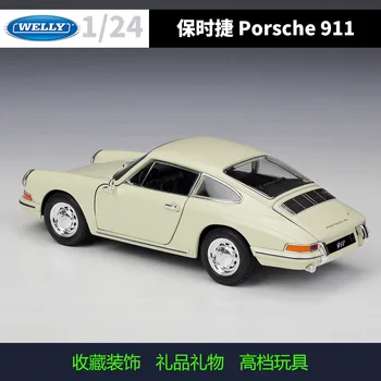 Welly 1:24 Porsche 1964 raudona 911 lydinio automobilio modelį Diecasts & Žaislas Transporto priemonių, Rinkti dovanas Ne nuotolinio valdymo tipas transporto žaislas