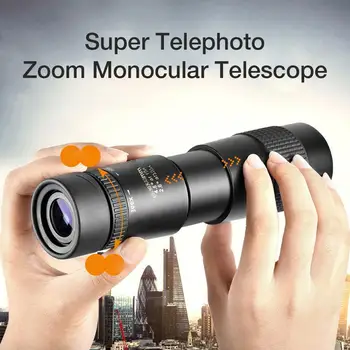 4K 10-300X40mm Super Artinimo Zoom Monokuliariniai Teleskopas Nešiojamų Paplūdimio Kelionės, Kempingas Palaiko Išmanųjį telefoną Fotografuoti