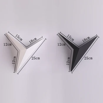 Minimalistinio, Trikampio Formos, LED Sieniniai Šviestuvai Šiuolaikinės 3W AC85-265V Paprasta Apšvietimo Šiaurės Stiliaus Patalpų Sieniniai Šviestuvai Kambarį Šviesos