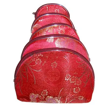 Šviesos Kelionės 5vnt = 1, Rinkinys Papuošalų maišeliai maišas su užtrauktuku Moneta Rankinėje Moteris Šilko brokatas Kosmetikos Makiažas Saugojimo krepšys Kinijos Dovana