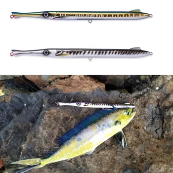 Hunthouse žvejybos masalas suvilioti 225mm/27g ilgai liejimo pieštuku stickbait žvejyba, žvejyba leerfish ir mėlynos žuvys don belone Plaukiojantieji