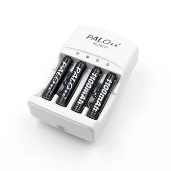PALO 4 Slots Smart Baterijos Kroviklis AA / AAA 9V Ni-MH Ni-CD Akumuliatoriai