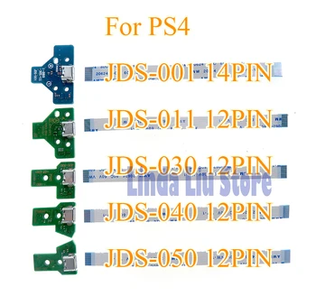 JDS001 JDS011 JDS30 JDS040 050 USB Įkrovimo lizdas kištukinis Lizdas Valdybos įkroviklis lenta su flex juostelės kabelis PS4 Pro valdytojas 50sets