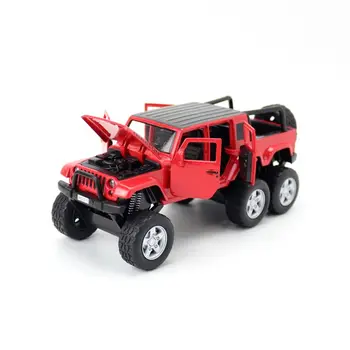 1:32 Masto Jeep Wrangler Off Road Žaislas Sunkvežimis Automobilio Diecast Modelis Traukti Atgal, Garso Ir Šviesos Švietimo Surinkimo Dovana Vaikams