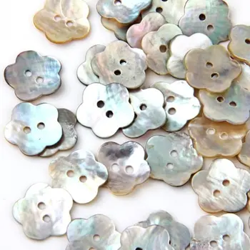 100x15mm Perlų Mygtukai Motina Pearl Shell Gėlių Mygtuką