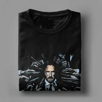 Wick John Marškinėlius Vyrams T Shirts Naujausias Keanu Reeves Smurto Veiksmo Filmas Tee Marškinėliai Trumpomis Rankovėmis T-Shirt Medvilnės Geriausia Dovana Drabužiai