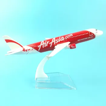 1/400 Air Asia A320 Lydinio Plokštumos Orlaivių Lėktuvo Modelį, Vaikai Žaislų Gimtadienio Dovana