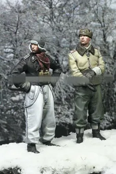 1/35 Dervos Pav Modelis Rinkiniai WW2 vokiečių kareiviai Žiemos Nesurinkti unpainted