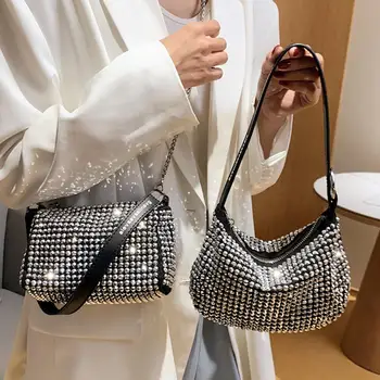 Diamond Nešti Kibirą, Maišą 2020 Metų Vasaros Nauji Aukštos kokybės PU Oda Moterų Dizaineris Rankinės Grandinės Petį Krepšys Kelionės Krepšys