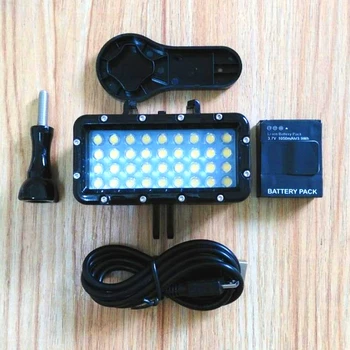 Naujas Nardymo Vandeniui LED Šviesos Nešiojamą Stentai Turėtojas GoPro Hero 5 9 7 8 Xiaomi Yi 4K Mijia Sjcam SJ6 sj8/9 EKEN H9R Fotoaparatas