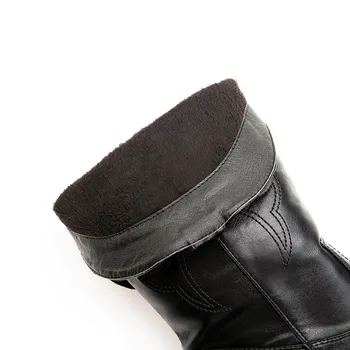 ASUMER didelio dydžio 34-46 mados vidurio blauzdos batai moterims, suapvalinti tne ponios rudens-žiemos batai aikštėje kulniukai klasikinis prom batai vyriški