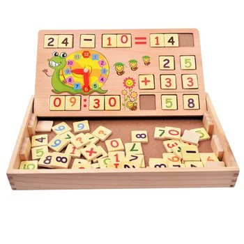 Drop laivyba Karšto Pardavimo Kūdikių Švietimo Žaislai, Mediniai Skaičiavimo Lazdelės Žaislai Montessori Matematikos Kūdikių Dovaną-Medinę Dėžutę