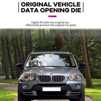 Ryškiai Dažytos pusės Blizgus Juodas M stiliaus galinio vaizdo Veidrodis padengti Kepurės Pakeitimo BMW x5 E70 