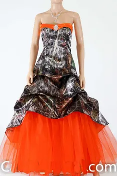 Realios Nuotraukos-Line Camo Vestuvių Suknelės Slim Tiulio Nėrinių Atgal 2019 Kamufliažas Vestuvinės Suknelės Kaime Chalatas De Mariee